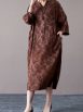 Vintage-Inspired Brown Floral Maxi Dress - Image 8
