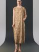 Chic Brown Sleeveless Maxi Dress with Polka Dot Texture - Image 3