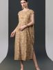 Chic Brown Sleeveless Maxi Dress with Polka Dot Texture - Image 16