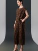 Chic Brown Sleeveless Maxi Dress with Polka Dot Texture - Image 8