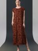 Chic Brown Sleeveless Maxi Dress with Polka Dot Texture - Image 10