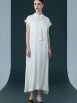 Elegant Black Cap-Sleeve Maxi Dress with Tie Neck - Image 9