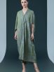 Silver and Beige Leaf Print Kaftan Dress - Image 11