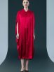 Golden Silk Embroidered Midi Kaftan Dress - Image 2