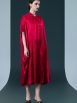 Golden Silk Embroidered Midi Kaftan Dress - Image 9