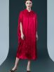 Golden Silk Embroidered Midi Kaftan Dress - Image 10