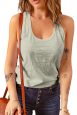 Casual Solid Sleeveless Scoop Neck Mini Dress - Image 7