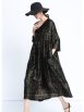 Elegant Black and Gold Floral Maxi Dress - Image 5