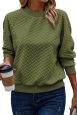 Cozy Cable Knit Long Sleeve Crew Neck Sweater Mini Dress - Image 16