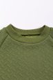 Cozy Cable Knit Long Sleeve Crew Neck Sweater Mini Dress - Image 13