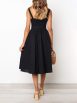 Simple Suspender Square Neck Backless Dress - Image 6