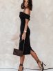 Solid Color Sleeveless Slim Irregular Dress - Image 3