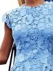 Solid Round Neck Sleeveless Pencil Midi Dresses - Image 2