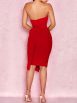 Solid Tube Top Irregular Hip Dress - Image 9