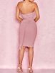 Solid Tube Top Irregular Hip Dress - Image 6
