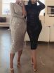 Women's Dresses Fashion Sequined One-Shoulder Wrap-Up Evening Dress - Image 12