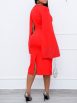 Women's Dresses Square Neck Beaded Cape Twist Slim Dress - Image 4