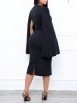 Women's Dresses Square Neck Beaded Cape Twist Slim Dress - Image 5
